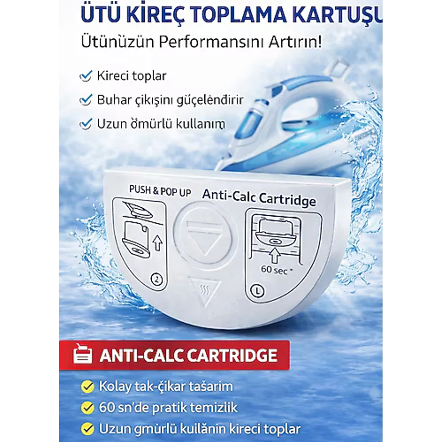 Vestel Kehribar 5100 Buharlı Ütü Kireç Toplama Kartuşu