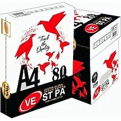 Vestpa A4 80 gr 2500 Yaprak 5'li Paket Fotokopi Kağıdı