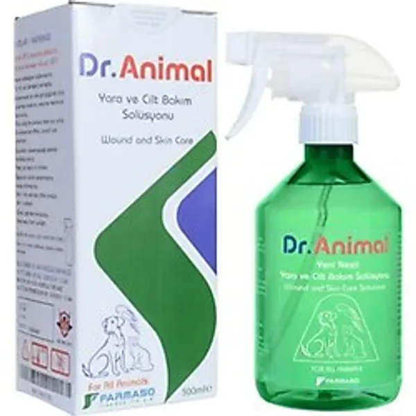 Vet Dr Animaı 500 Ml Yara Bakım Ve Pati Temizleme Spreyi Kedi Köpek Mantar, Egfzama Ve Koku Giderici