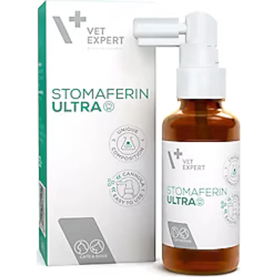 Vet Expert Stomaferin Ultra Klorheksidin İçeren 30 ml Kedi Köpek Ağız Bakım Spreyi