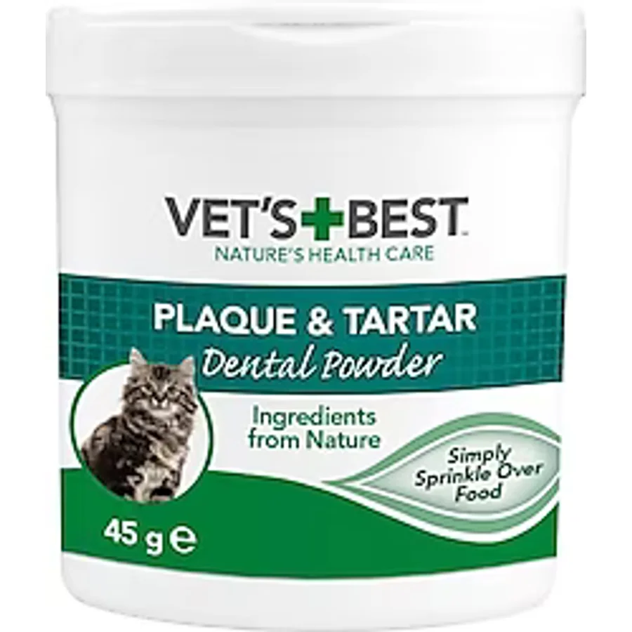 Vet's Best Kediler için Plak ve Tartar Önleyici 45 gr Ağız Bakım Tozu