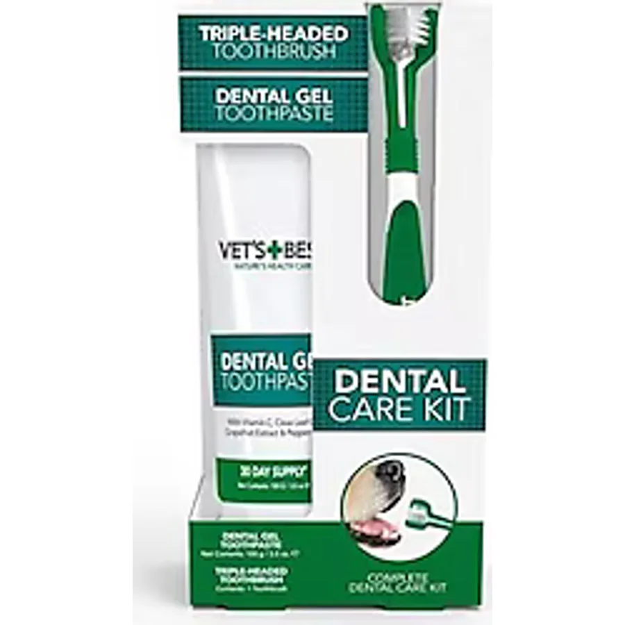 Vet's Best Köpekler için Ağız ve Diş Bakım Seti