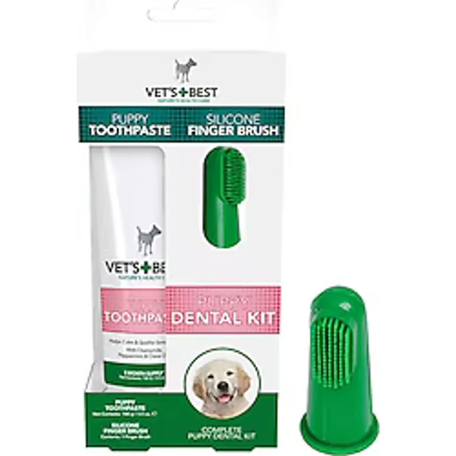 Vet's Best Yavru Köpekler için 100 gr Ağız ve Diş Bakım Seti