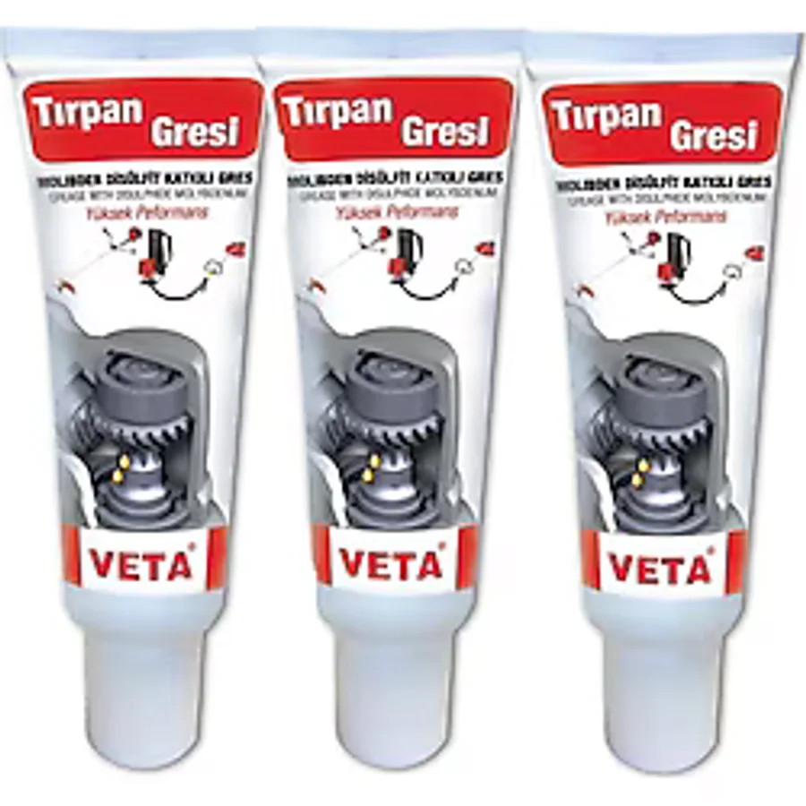 Veta Tırpan Gres Yağı 150 gr.Yüksek Isı +200° 3 Adet
