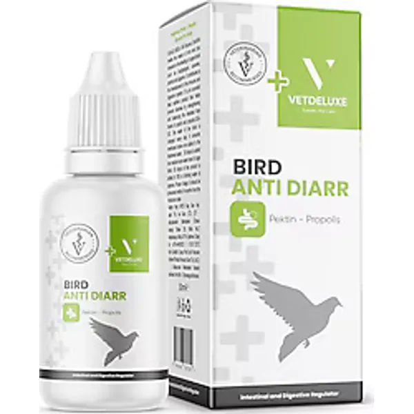 Vetdeluxe Bird Antidiarr 30 ml Kuşlar için Bağırsak ve Sindirim Düzenleyici