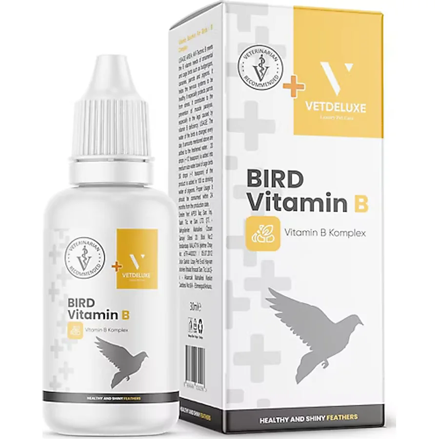 Vetdeluxe Bird Vitamin B Kuşlar İçin Tüy Dökülmesine Karşı Damla