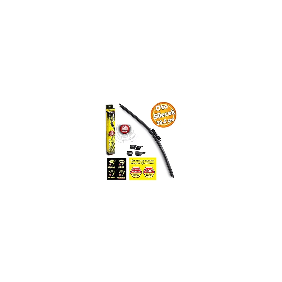 Vette Plus Multifit Araba Arac Otomobil Oto On Cam Arka Cam Silecek Muz Silecegi 385 Mm 38.5 Cm