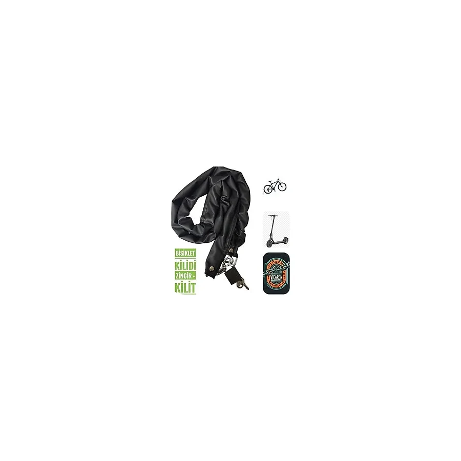 Vi Caro 100 Cm Bisiklet Kilidi 100 Cm Kask Kilidi