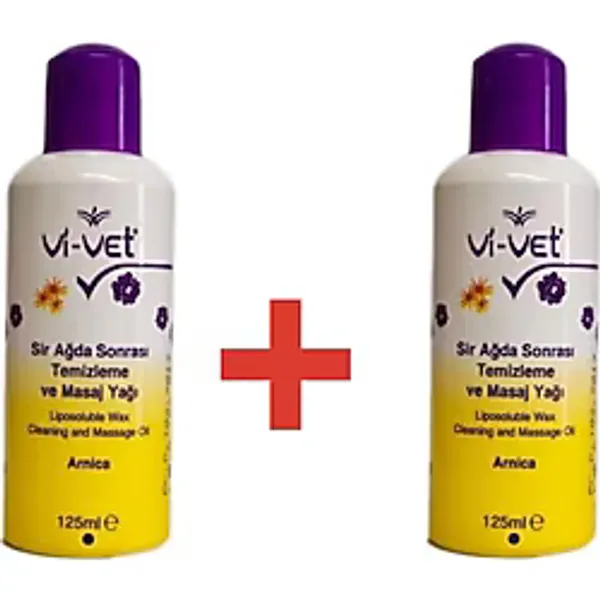 Vi-Vet Ağda Sonrası Temizleme Ve Masaj Yağı Arnika 125 Ml 2 Ad.