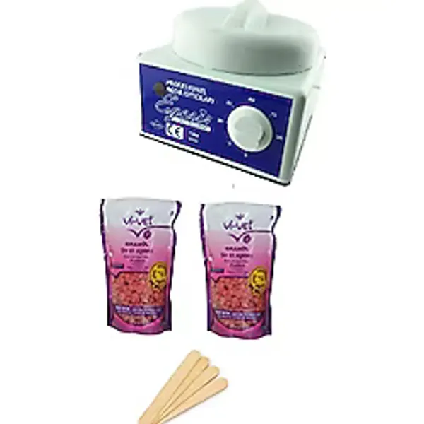 Vi-vet Sir Ağda Makinesi+2 Adet Pudralı Boncuk Ağda + Spatula Seti
