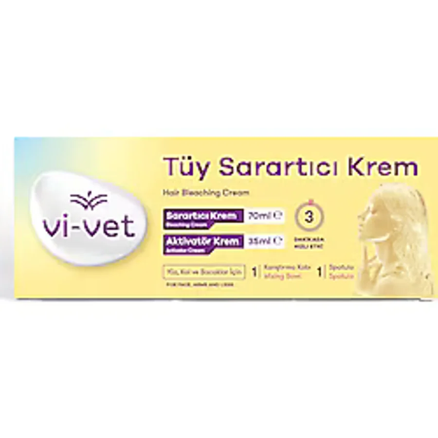 Vi-Vet Tüy Sarartıcı Krem 70 Ml + 35 Ml 4 ADET