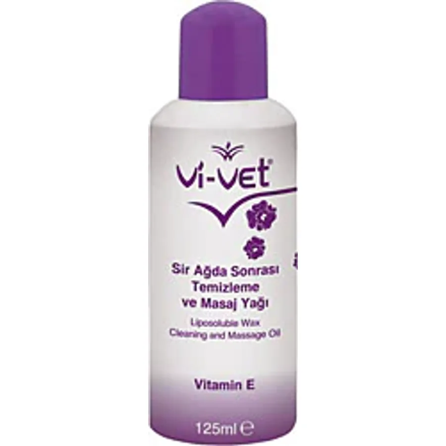 Vi-Vet Vitamin E Sir Ağda Sonrası Temizleme ve Masaj Yağı 125 ml