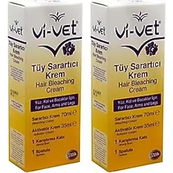 Vi-vet Vivet Tüy Sarartıcı Krem 70ml 35 ml X 2 Adet