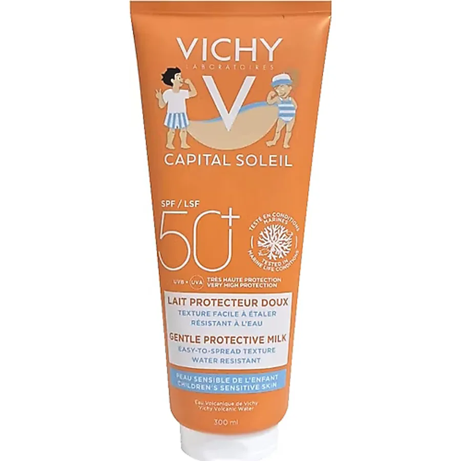 Vichy Capital Soleil Lait Enfants 50 Faktör Yüz ve Vücut Çocuk Güneş Sütü 300 ml