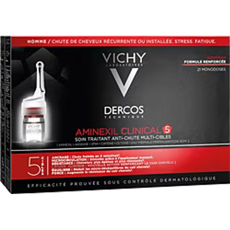 Vichy Dercos Aminexil Clinical 5 Erkek 21x6 ml Saç Dökülmesine Karşı Serum
