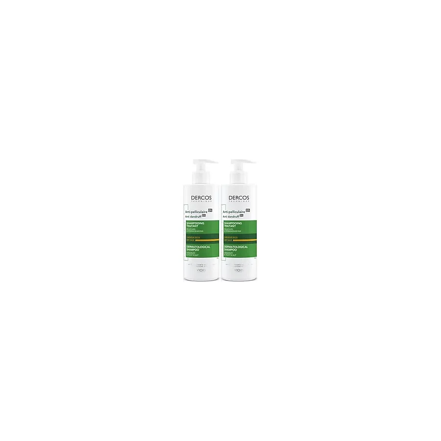 Vichy Dercos Anti-Dandruff Kuru Saçlar için 390 ml 2 Adet Kepek Şampuanı