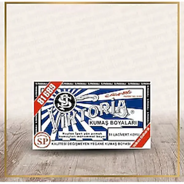 Victoria 51 Lacivert Koyu Kumaş Boyası 200 gr Naylon İpek Pamuk Kumaşlar İçin Uygun
