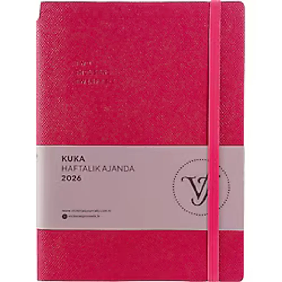 Victoria's Journals Kuka 2026 Haftalık Ajanda A5 (14x21cm) Esnek Kapak Ivory 80gr.