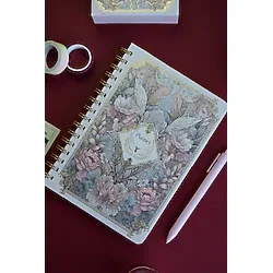 Victoria's Journals Spiralli Sert Kapak Tarihsiz Haftalık Planlayıcı. 12 Ayraçlı ,192 sayfa.