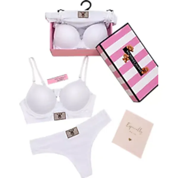 Victoria's Secret 2 Li Push Up Saten Sütyen Külot Takım