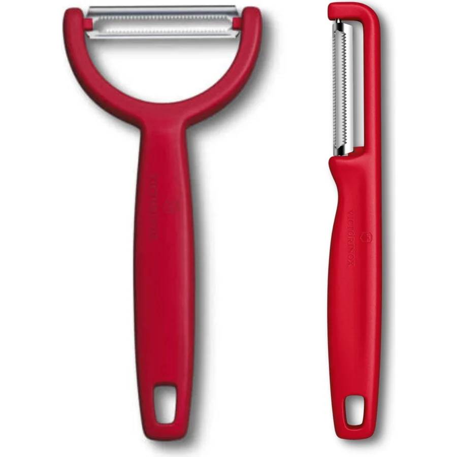 Victorinox Kırmızı Soyma ve Soyacak Seti Paslanmaz Çelik Malzeme ile 2 Parça