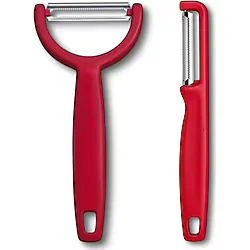 Victorinox Kırmızı Soyma ve Soyacak Seti Paslanmaz Çelik Malzeme ile 2 Parça