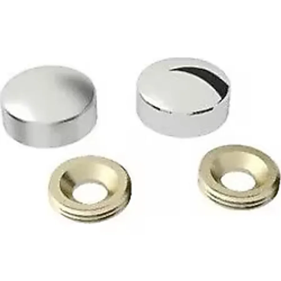 Vida Kapama Kapağı 13 Mm, Krom - 10 Adet