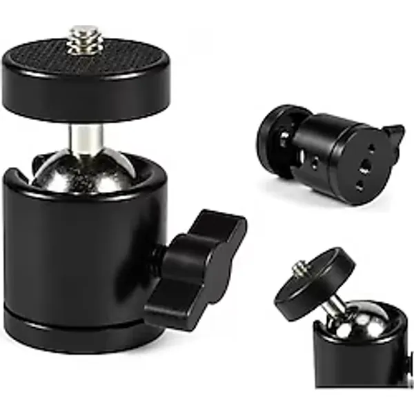 Vida, Kyrotech 360 Döner Mafsallı Adaptörü, 1/4 Bağlantı Uyumlu Tripod ve Monopod Aksesuarı, Kamera, Akıllı Telefon, Gopro, Mikrofon, LED Işık, Video Monitör ile Uyumlu Montaj Parçası - Renkli