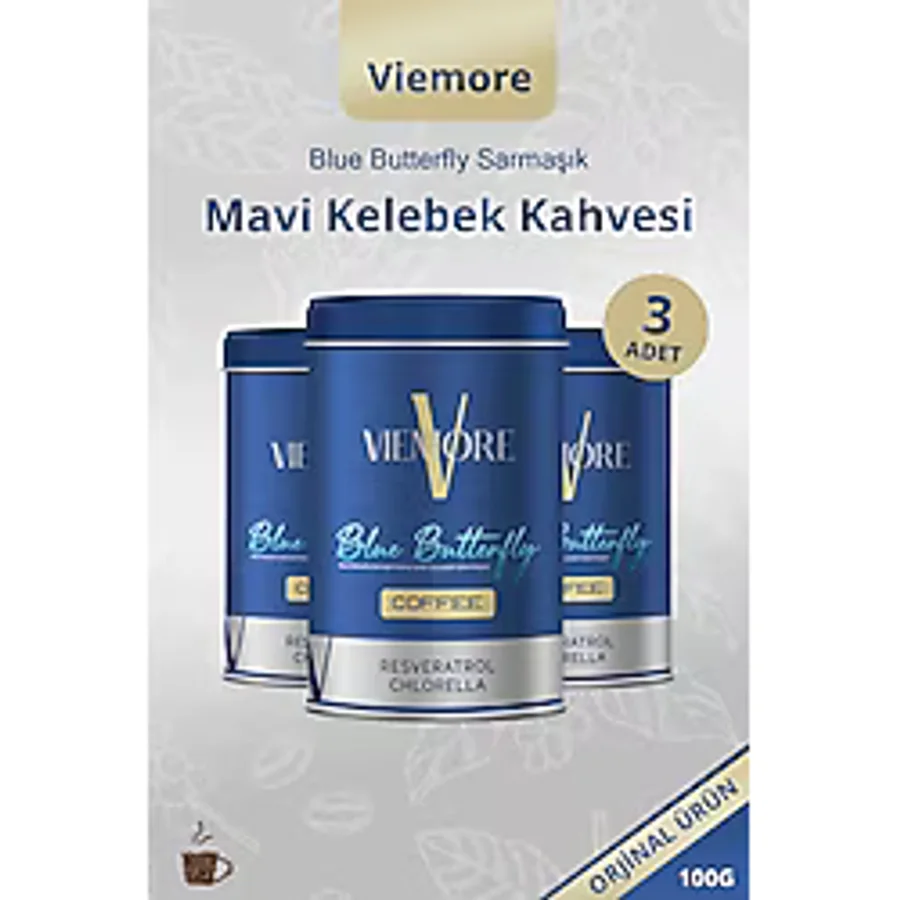 Viemore 3 Adet - Blue Butterfly Sarmaşık Ekstresi Içeren Kahve - Mavi Kelebek Kahvesi 300g