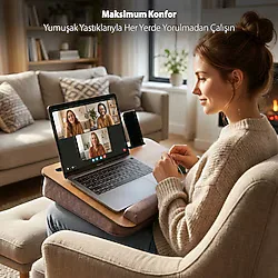 Vigo Wood MİNDERLİ LAPTOP SEHPASI (LS016)