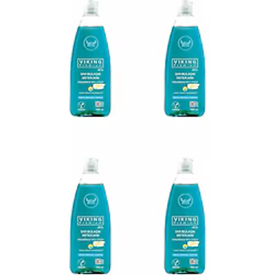 Viking Premium Fesleğen & Tatlı Limon Sıvı Bulaşık Deterjanı 750 ml 4'lü