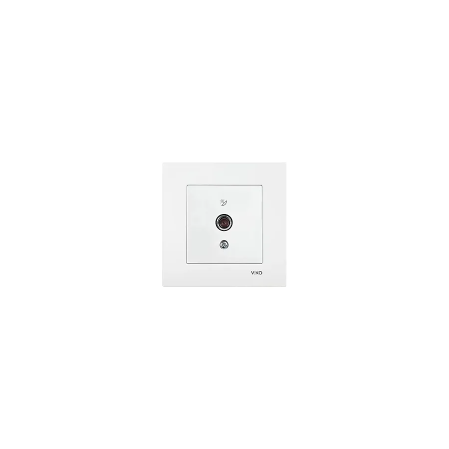 Viko Karre Uydu Prizi F Konnektörlü Geçişli (10DB) Beyaz (Çerçevesiz) 90967X38 Viko