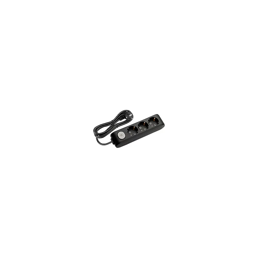 Viko Multi-let 90137305 Topraklı Anahtarlı Siyah 5 m 3'lü Priz