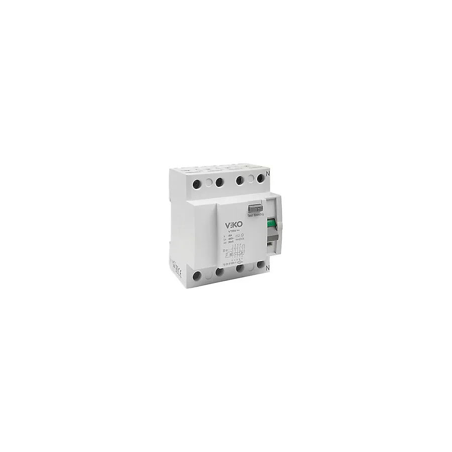 Viko VTR4-3230 4x32 A 30 mA AC Tipi Kaçak Akım Rölesi