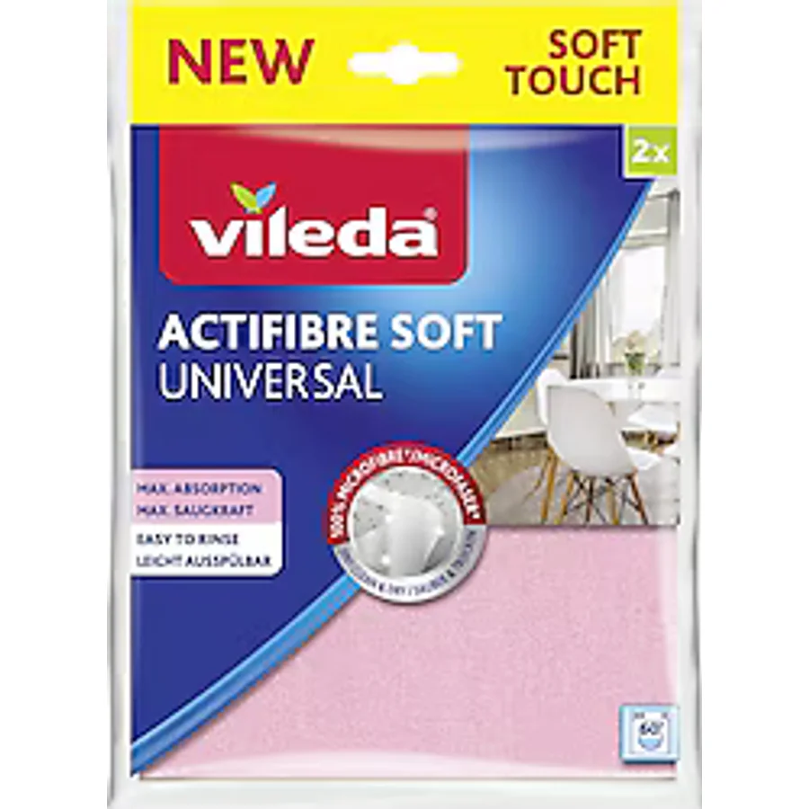 Vileda Actifibre Soft Universal Temizlik Bezi 2'li