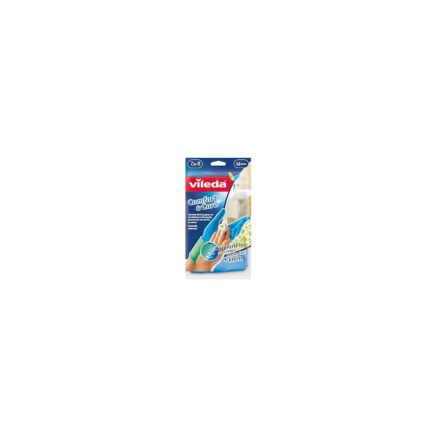 Vileda Comfort & Care Temizlik Eldiveni Mavi M