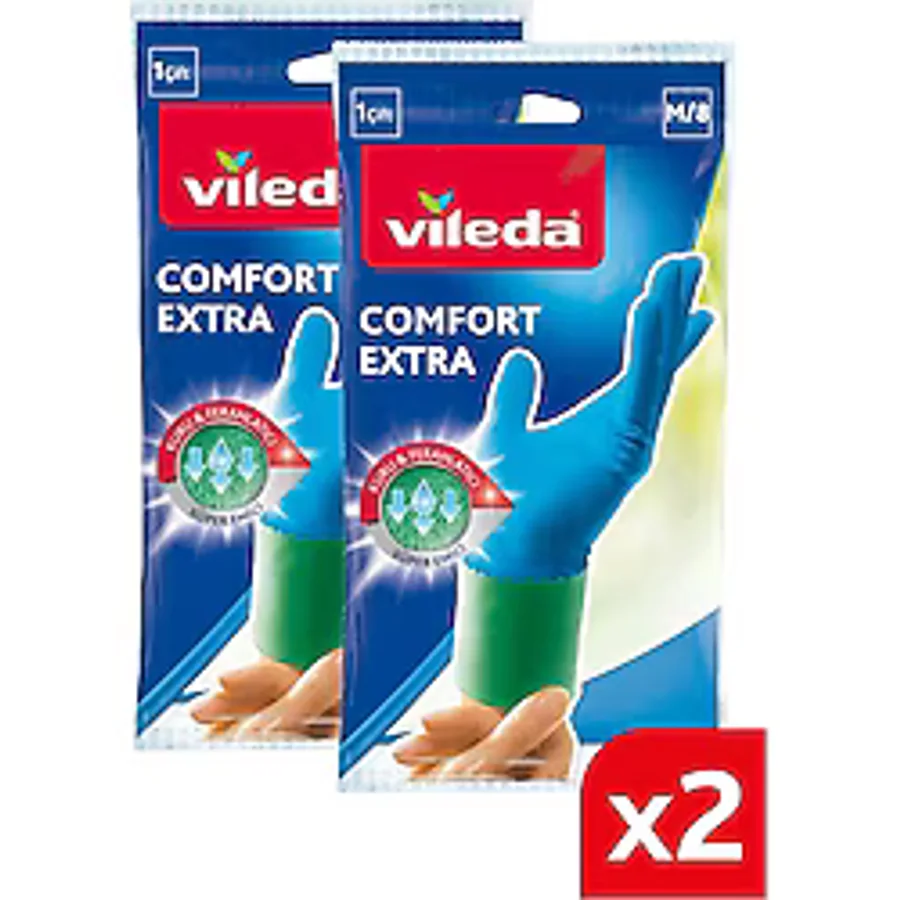 Vileda Comfort Extra Orta Boy Bulaşık Eldiveni M 2'li