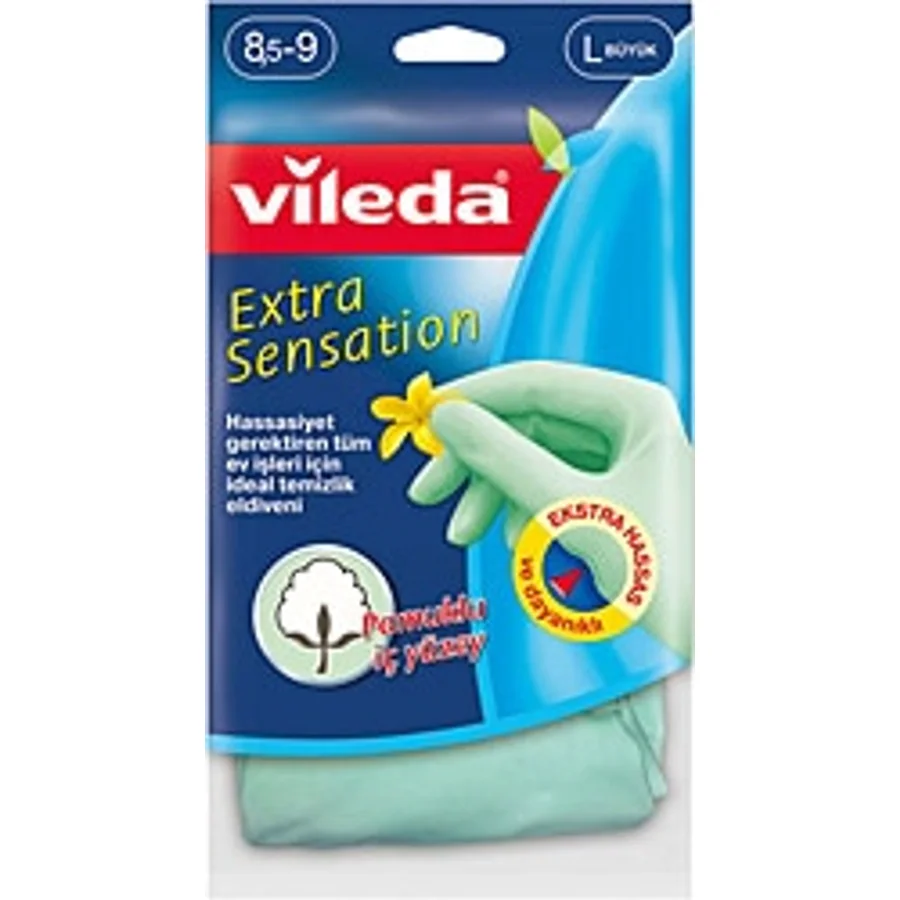 Vileda Extra Sensation Büyük Boy Temizlik Eldiveni