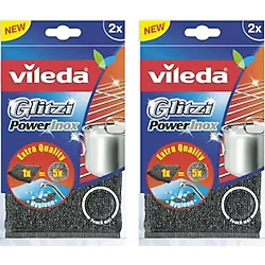 Vileda Glitzi Power Inox Pad 2'li 2 Adet Bulaşık Teli