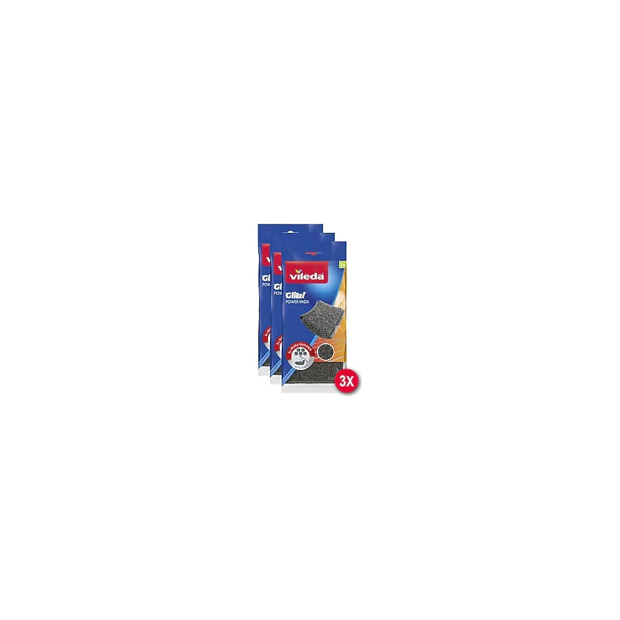 Vileda Glitzi Power Inox Pad 2'li 3 Adet Bulaşık Teli