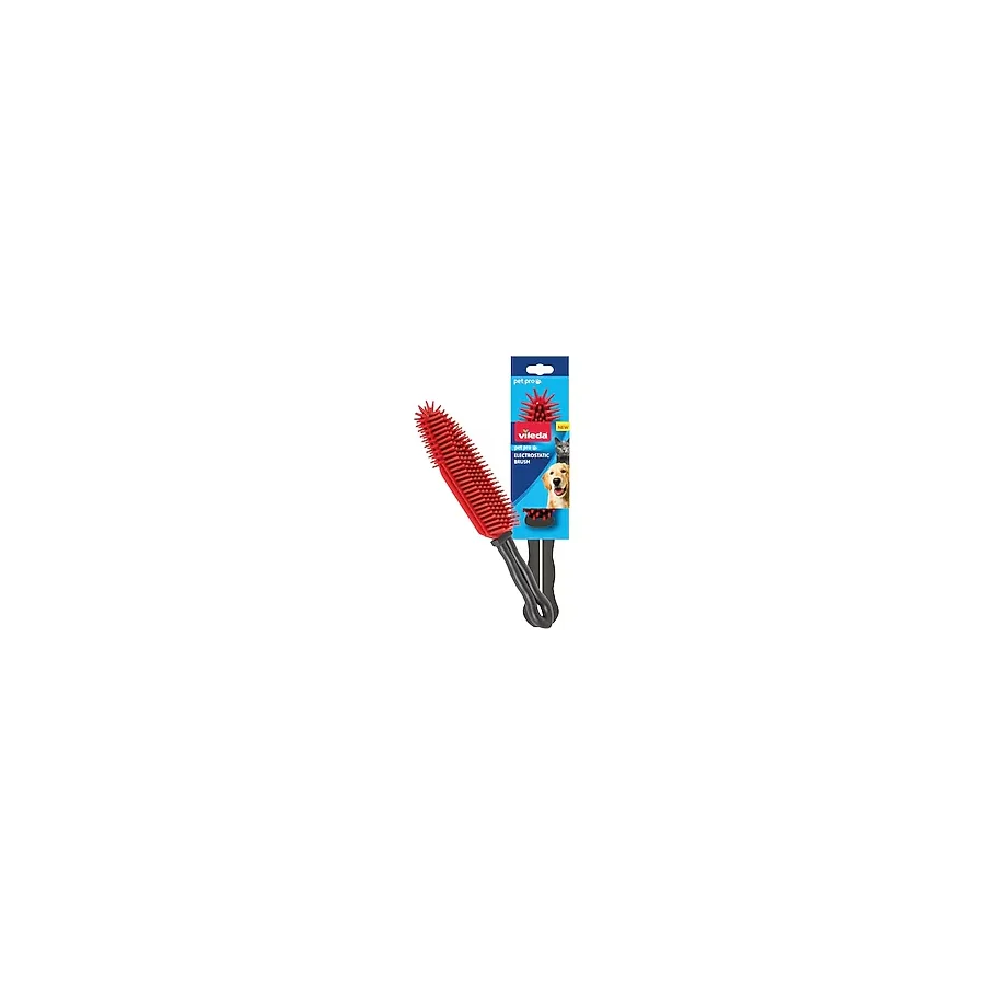 Vileda Pet Pro Elektrostatik Tüy Toplayıcı Fırça, Dar alanlar için ideal, Yıkanabilir, Uzun ömürlü
