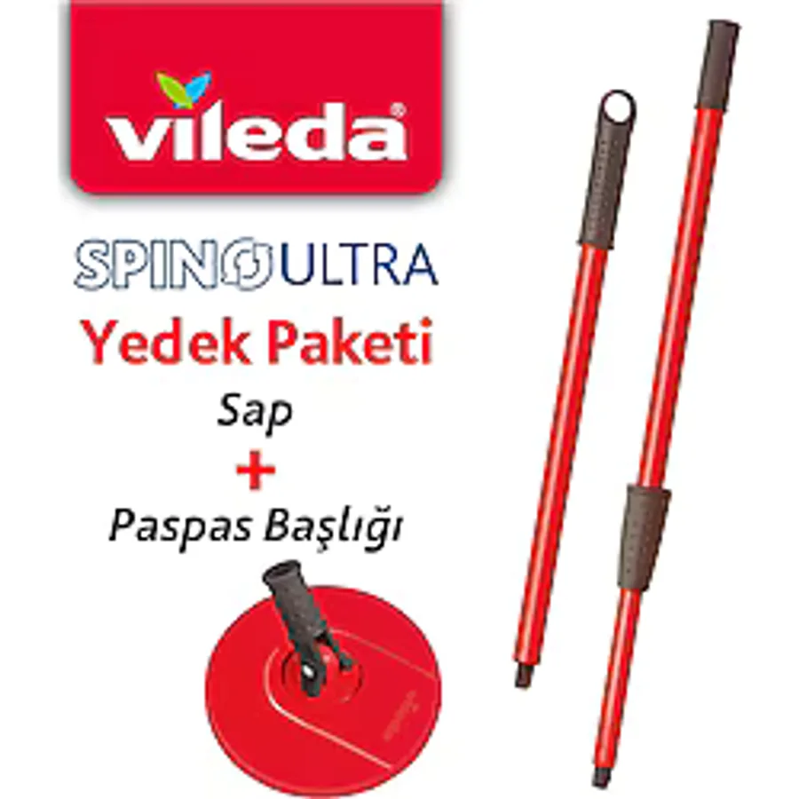 Vileda Vld0000000436 Spino Ultra Yedek Sap + Başlık Paketi-Tekil Vileda
