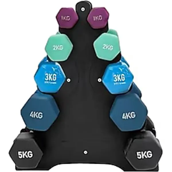 Vinyl Dambıl Seti Ve Ağırlık Rack Standı