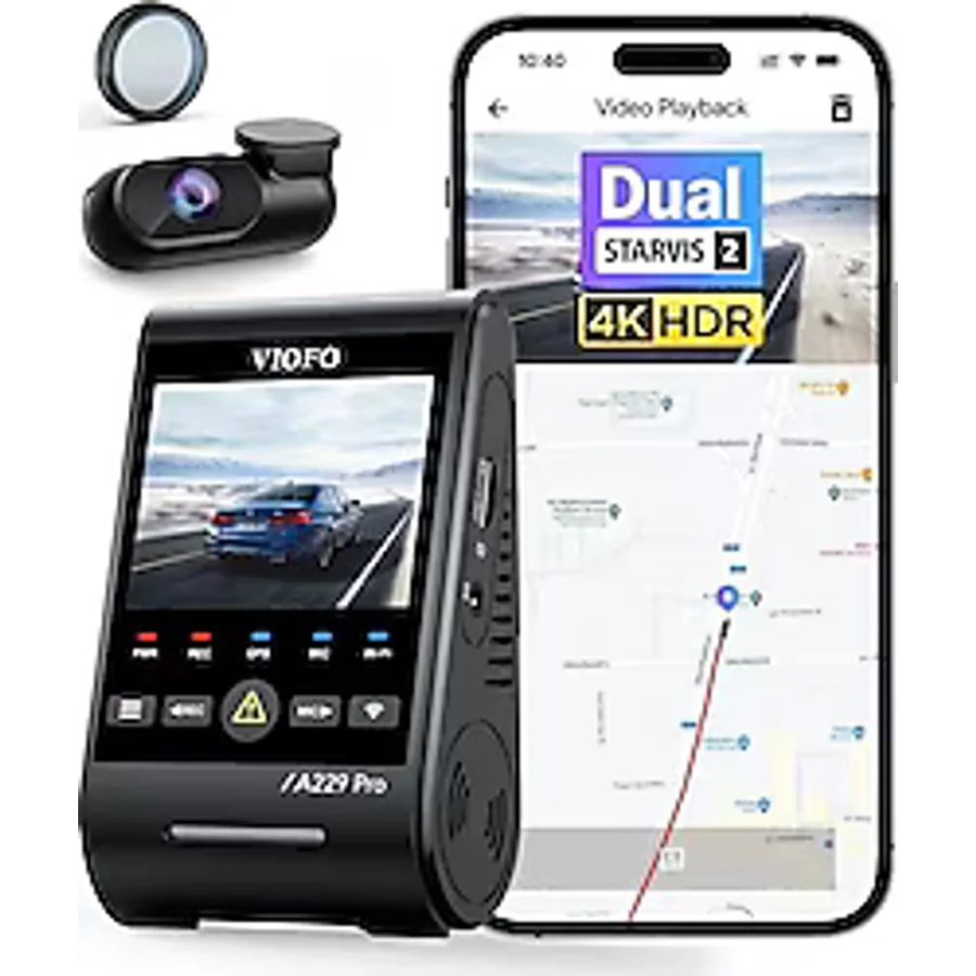 Viofo A229 Pro Ön ve Arka Araç Kamerası Seti