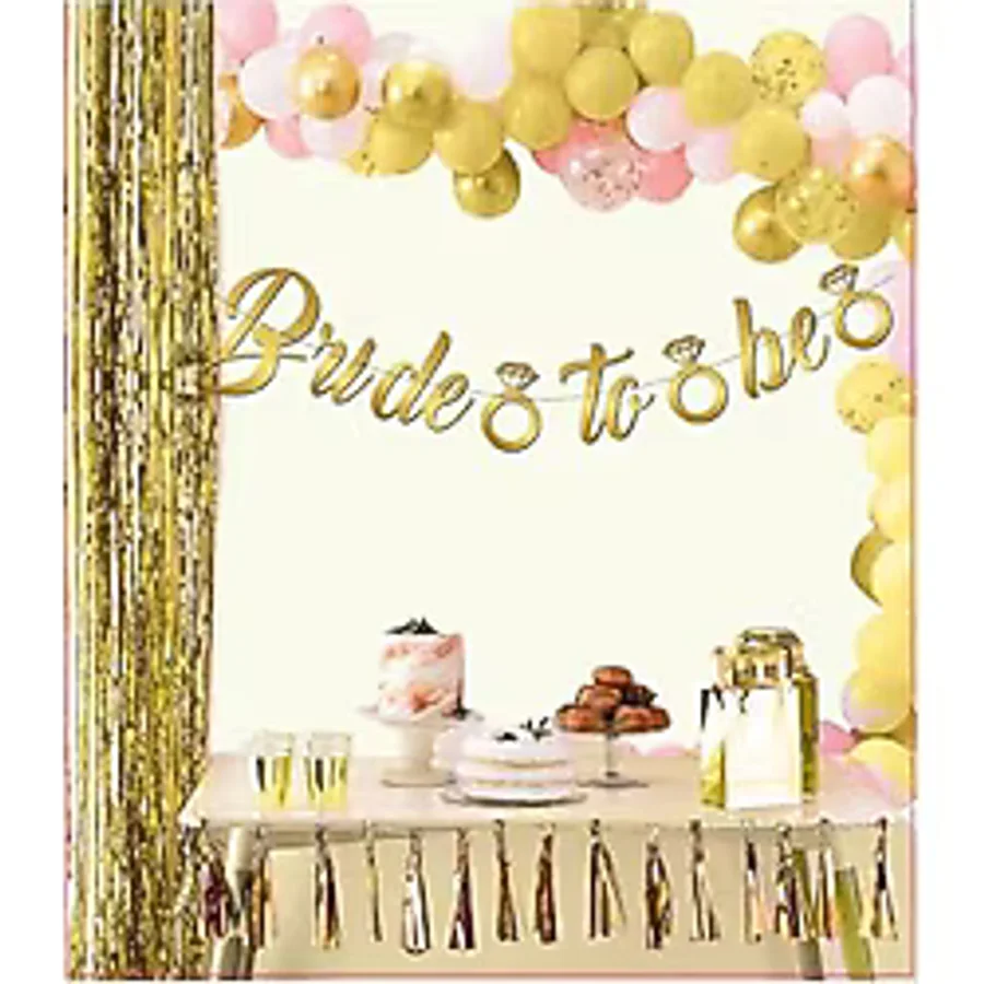 Vipfoni Bride To Be Banner Gold