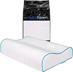 Visco Foam 60x40 cm Çift Boyun Destekli Ortopedik Visco Yastık