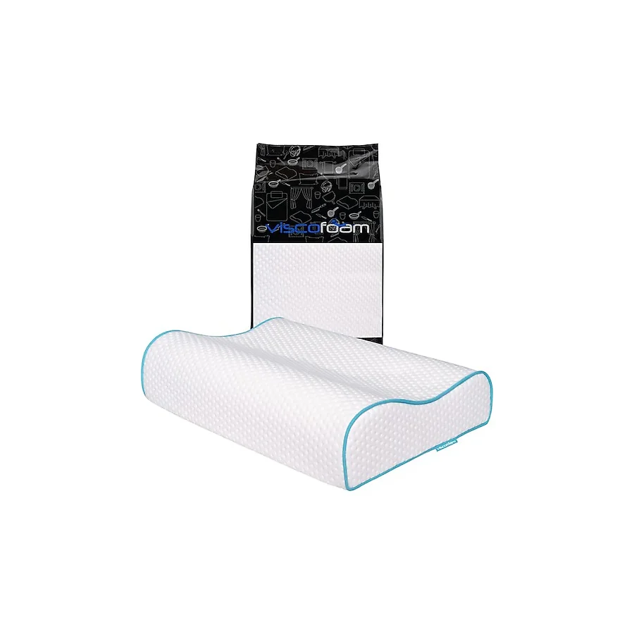Visco Foam 60x40 cm Çift Boyun Destekli Ortopedik Visco Yastık