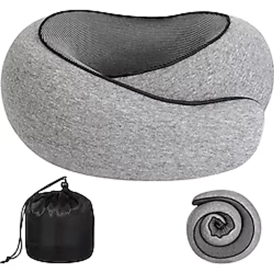 Visco Planet Ortopedik Spiral Boyun Destekli Seyahat Yastığı%100 Ortopedik Visko