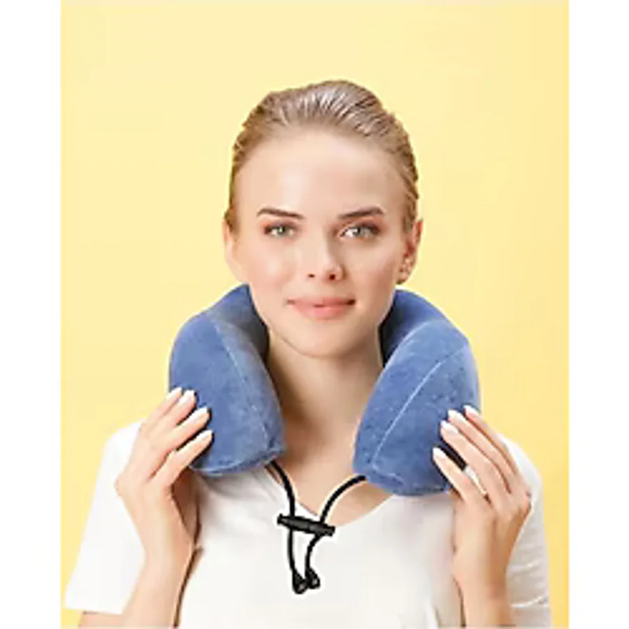 Viscofoam Comfy Ortopedik Seyahat Yastığı Visco Boyun Destekli Seyahat Yastığı - Mavi Ergo Travel