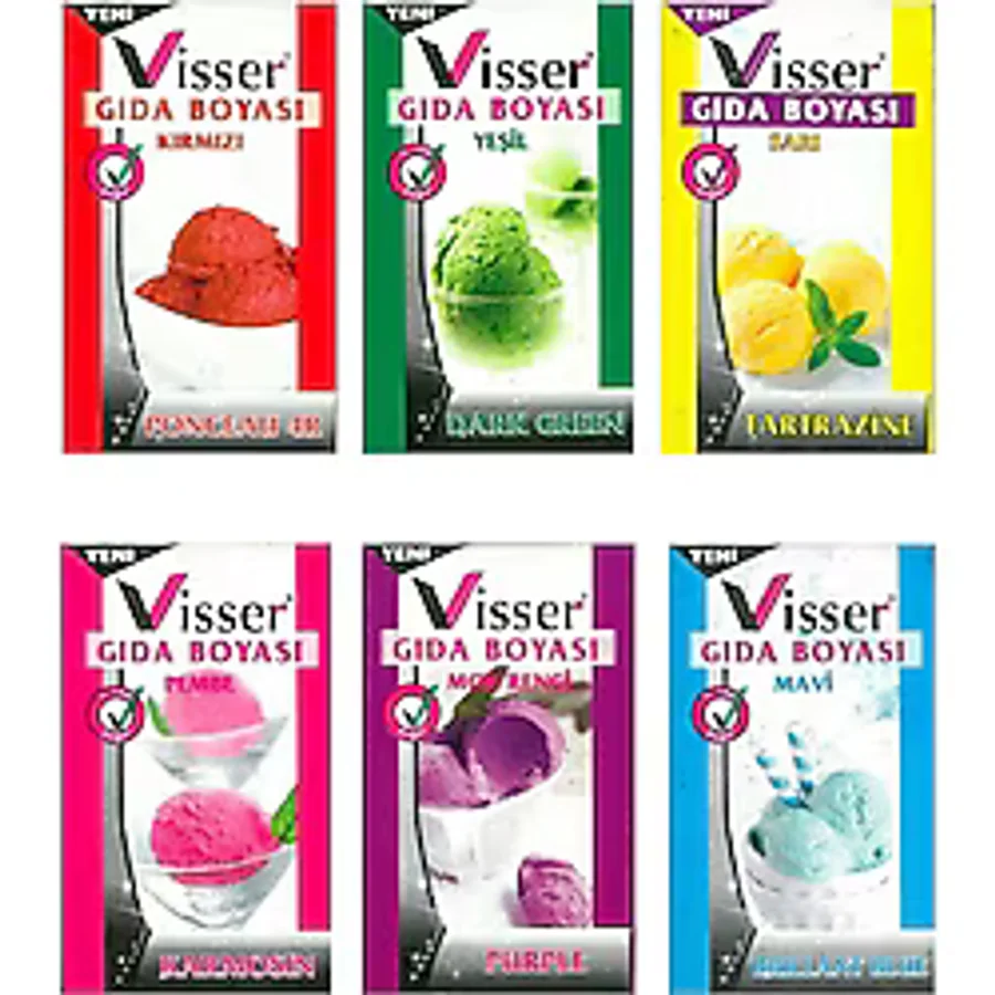 Visser Gıda Boyası Seti 1